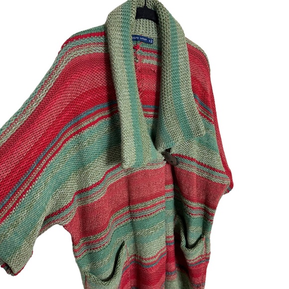 Ralph Lauren Blue Label Red and Green Cardigan - Picture 6 of 9